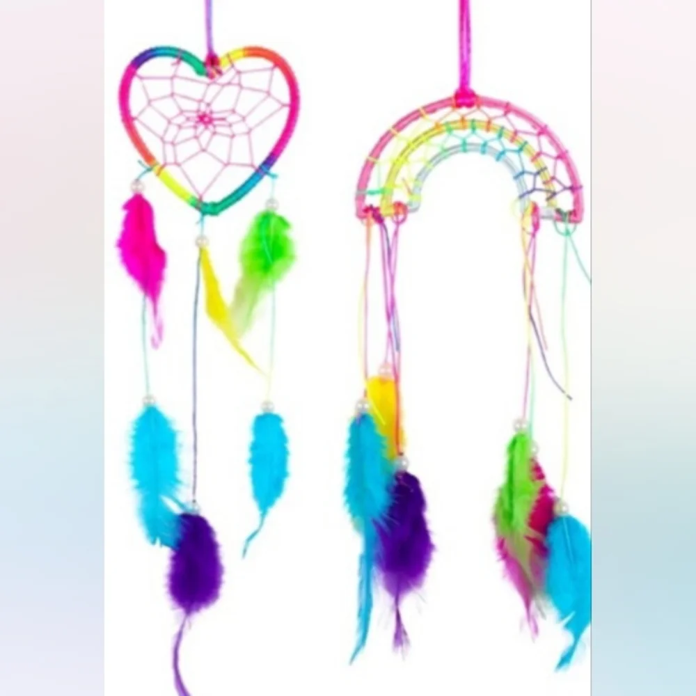 Rainbow & Heart Dream Catcher